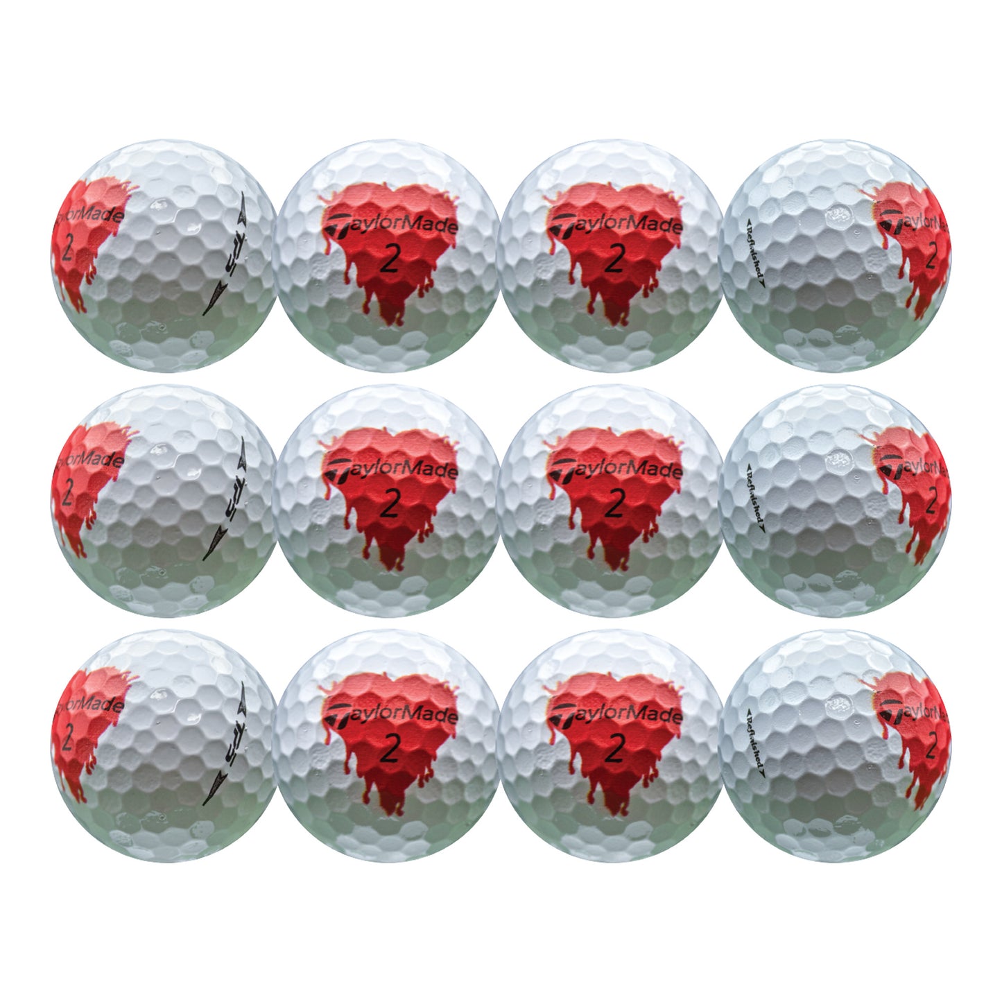 TaylorMade TP5 Bleeding Heart Golf Balls