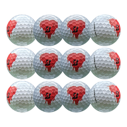 Bridgestone Tour B RX Bleeding Heart Golf Balls