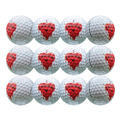 Callaway Chrome Soft Bleeding Heart Golf Balls