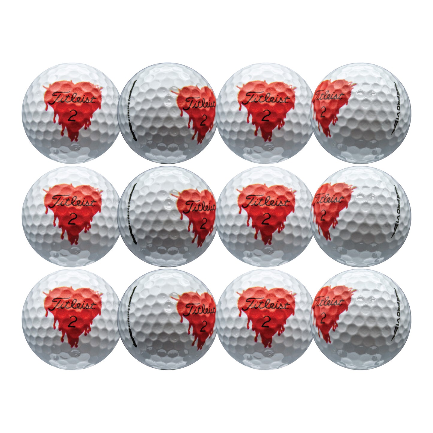 Titleist Pro V1 Bleeding Heart Golf Balls