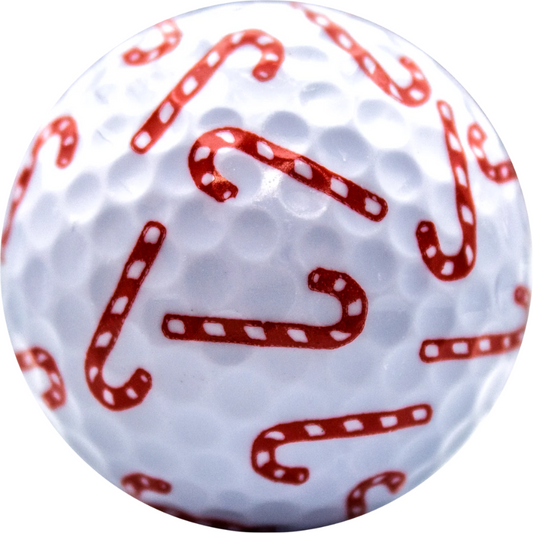 New Novelty Christmas Candy Cane Golf Balls