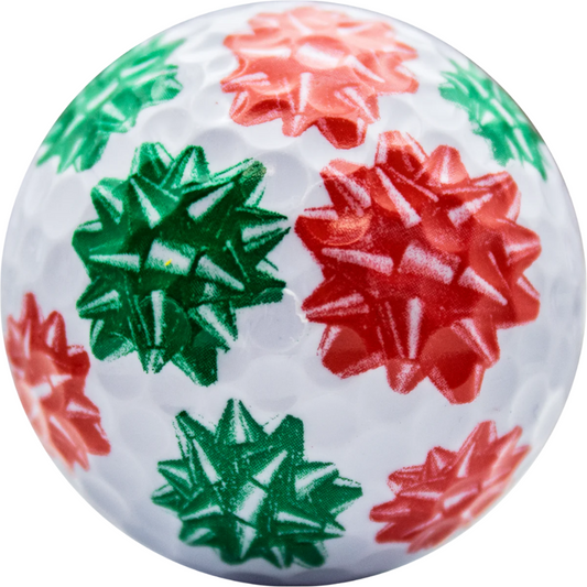 New Novelty Christmas Bows Golf Balls