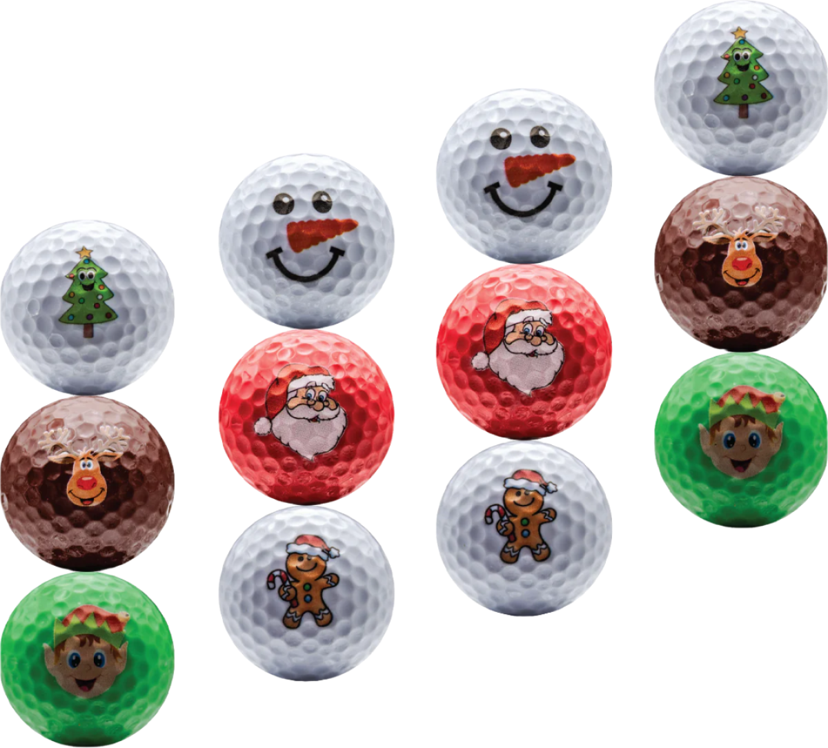 New Novelty Christmas Mix Golf Balls