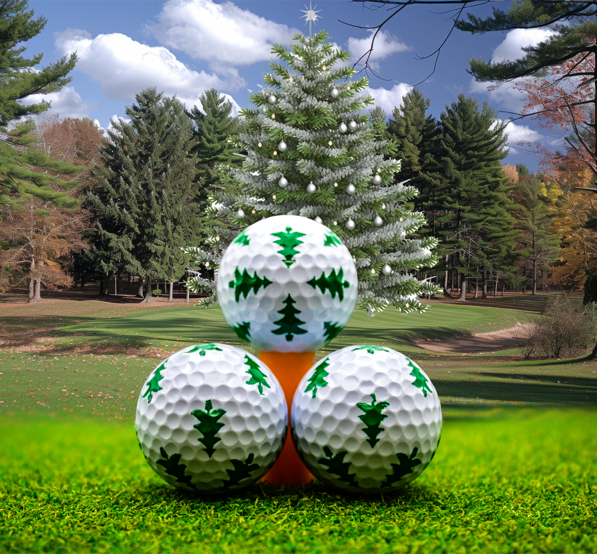 New Novelty Christmas Trees Golf Balls