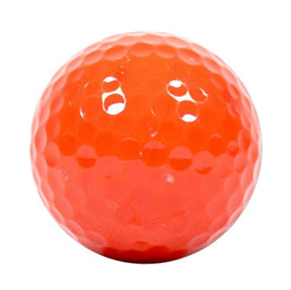 Blank Orange Golf Balls - New