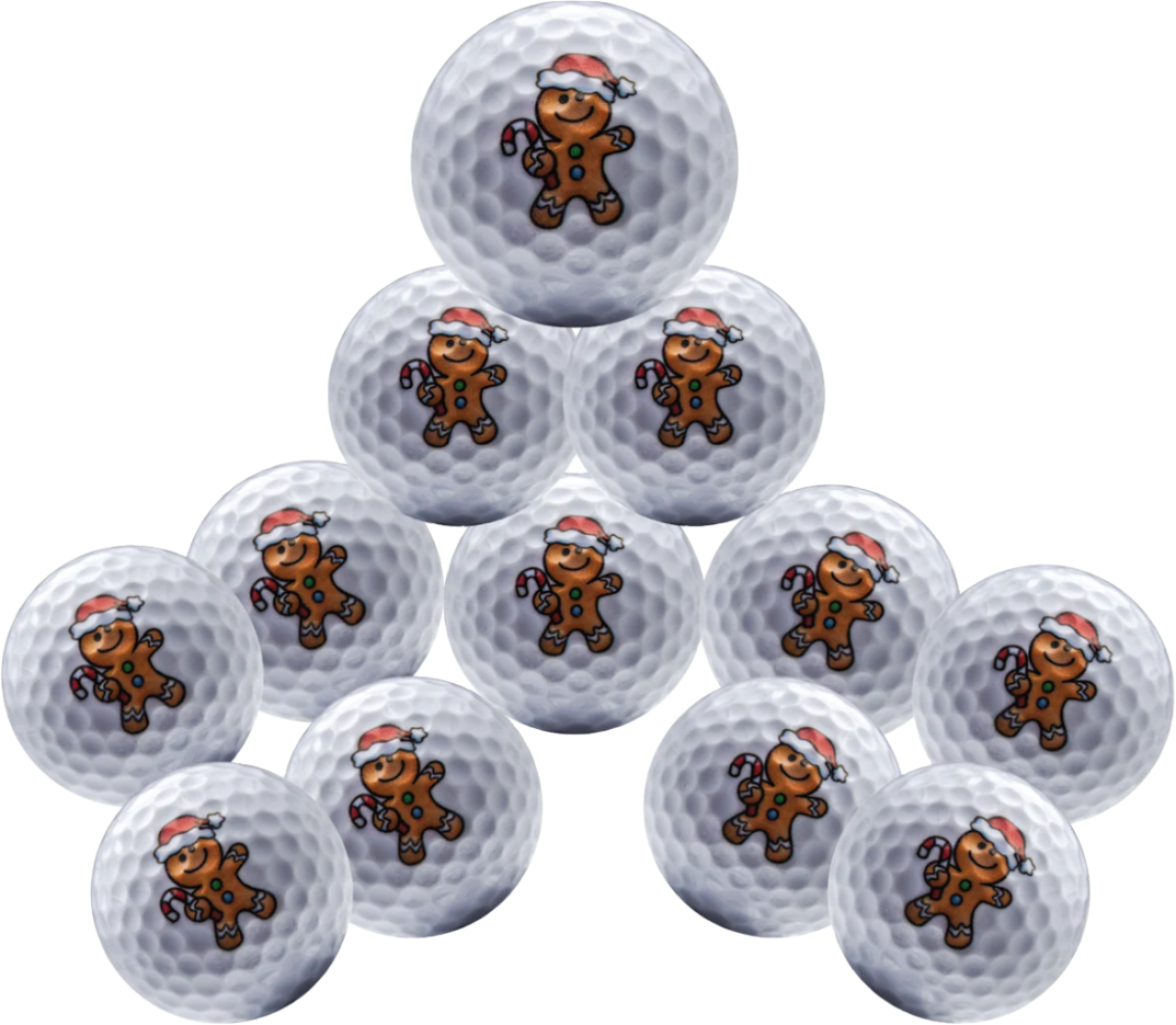 New Novelty Gingerbread Man Golf Balls