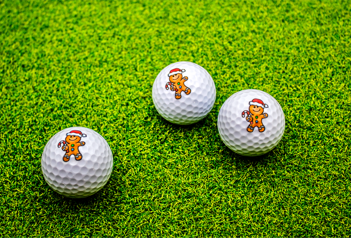 New Novelty Gingerbread Man Golf Balls