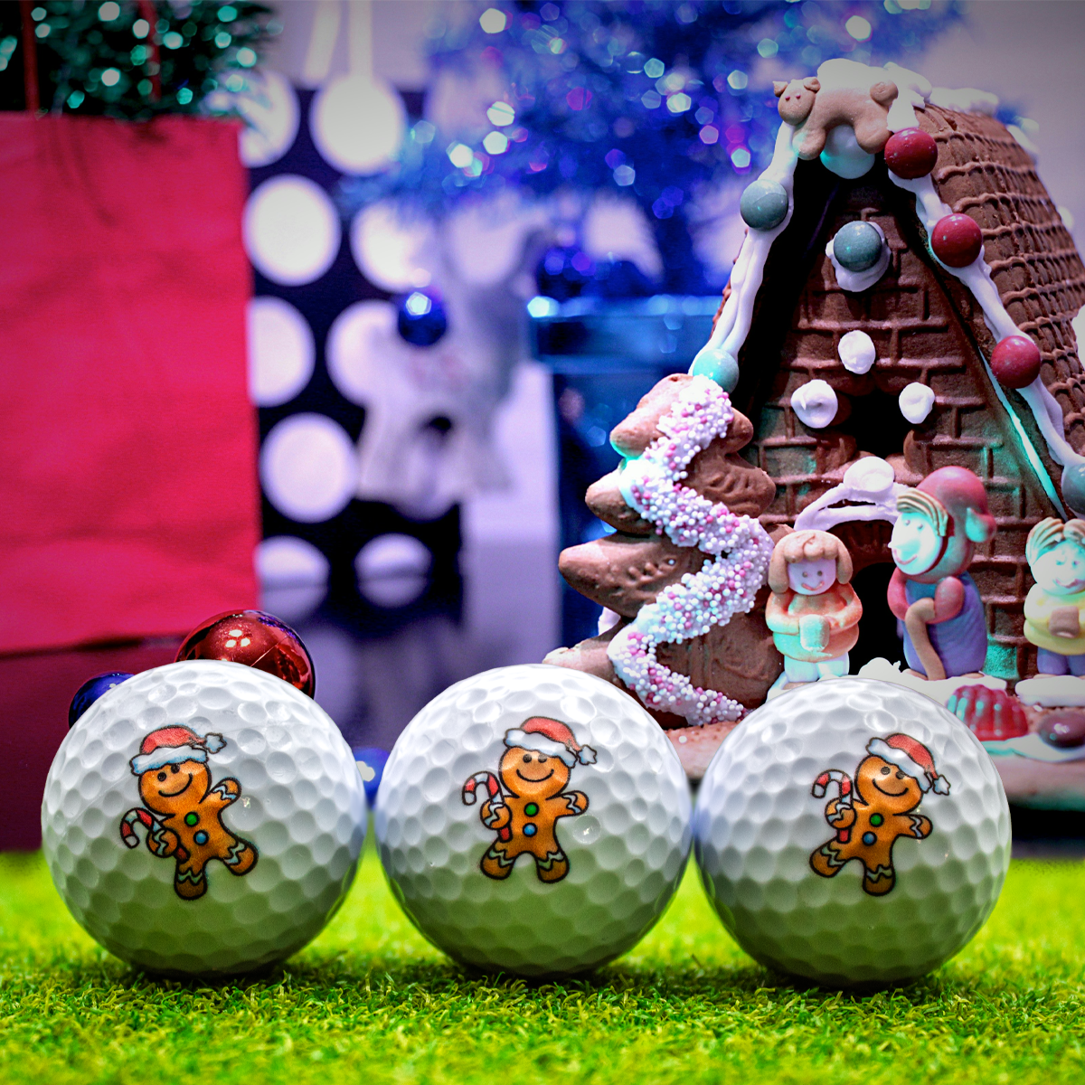 New Novelty Gingerbread Man Golf Balls