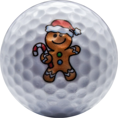 New Novelty Gingerbread Man Golf Balls