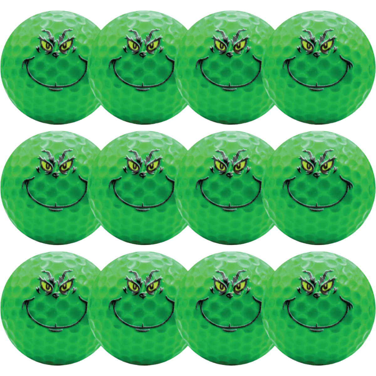 New Novelty Grinch Face Golf Balls