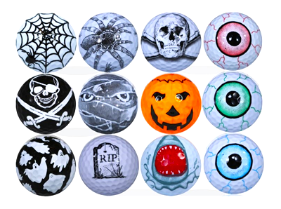 New Novelty Halloween Favorites Mix of Golf Balls