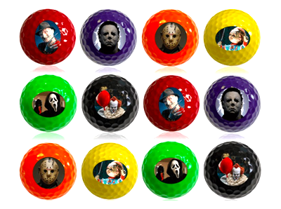 New Novelty Halloween Villains Mix of Golf Balls