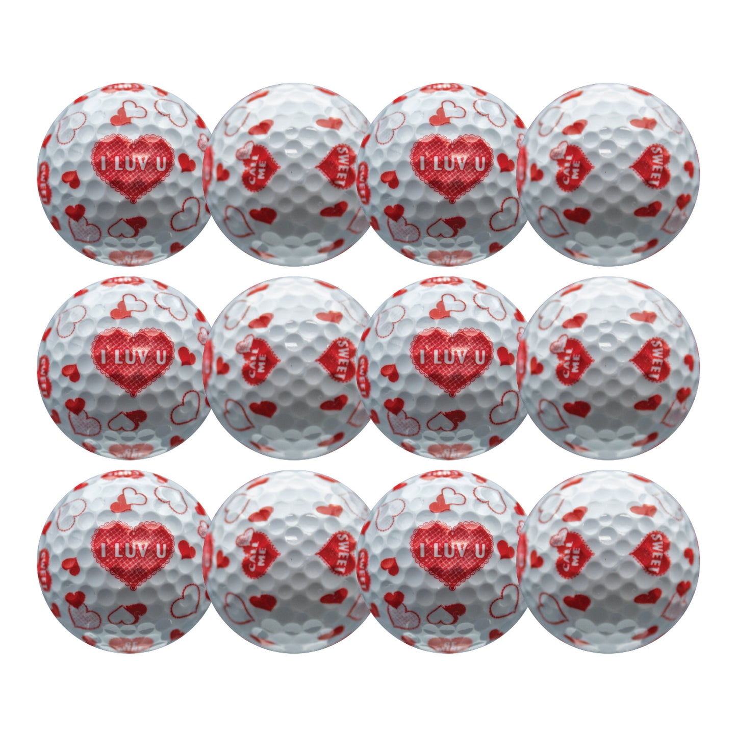 New Novelty I Luv U Golf Balls