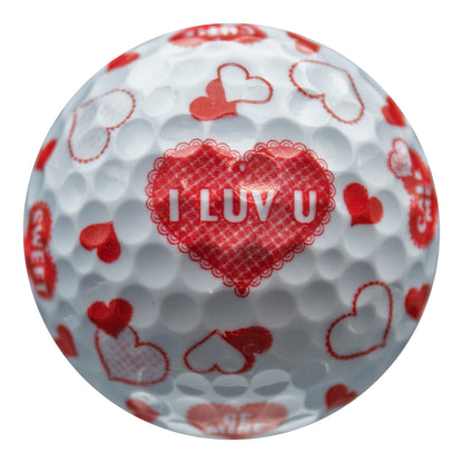 New Novelty I Luv U Golf Balls