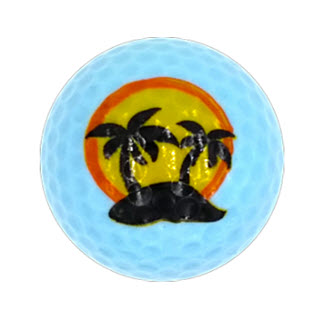 New Novelty Mix of Tropical Golf Balls