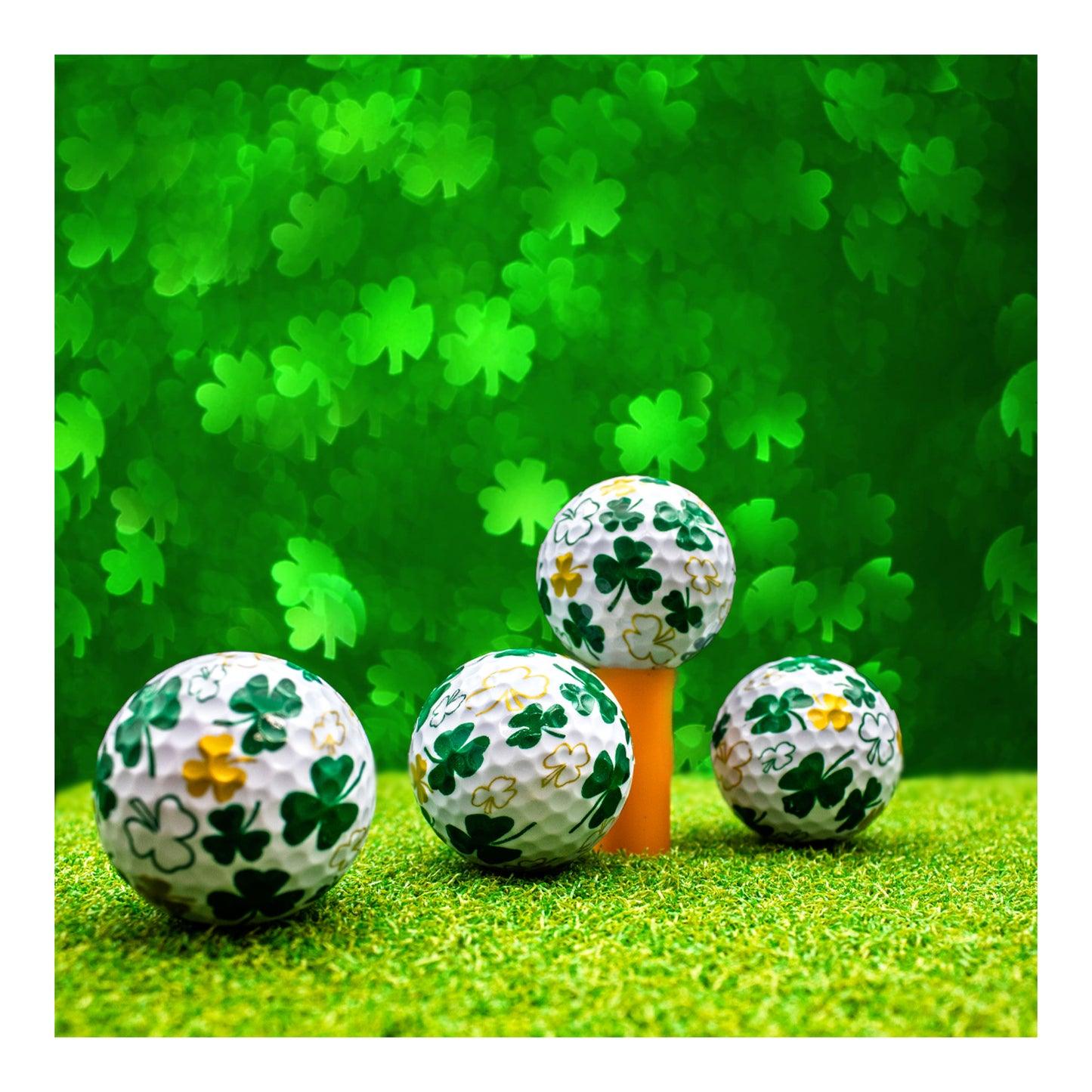 New Novelty Shamrock golf balls