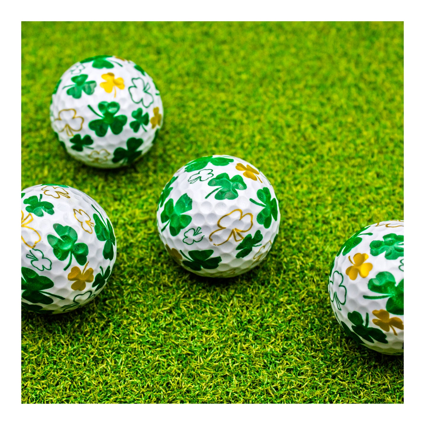 New Novelty Shamrock golf balls