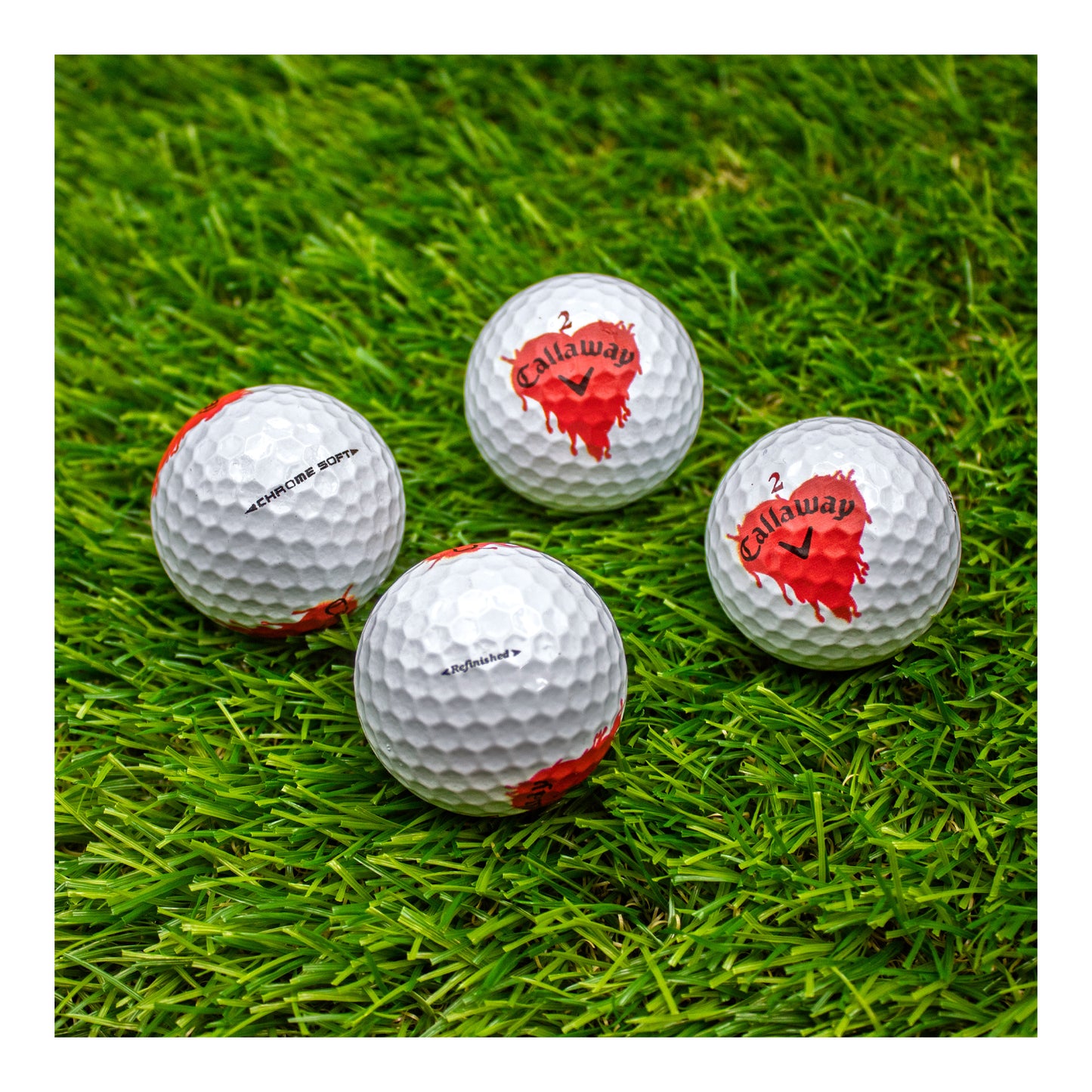 Callaway Chrome Soft Bleeding Heart Golf Balls