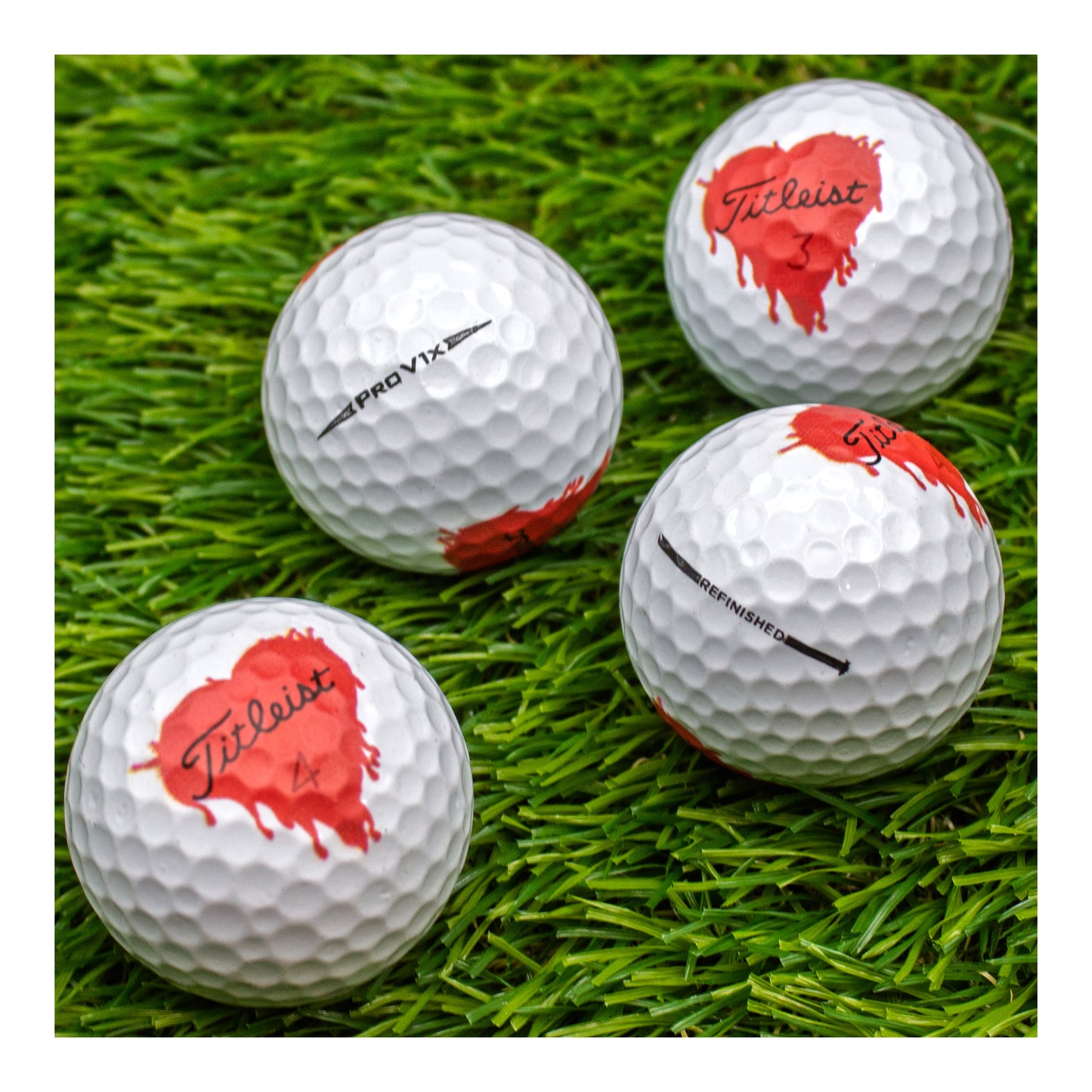 Titleist Pro V1X Bleeding Heart Golf Balls