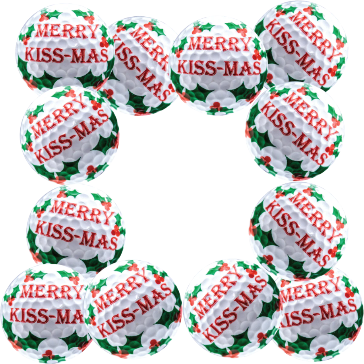 New Novelty Merry Kiss-Mas Golf Balls