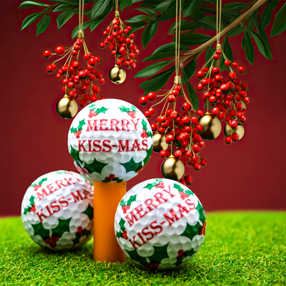 New Novelty Merry Kiss-Mas Golf Balls