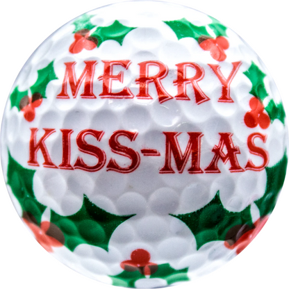 New Novelty Merry Kiss-Mas Golf Balls