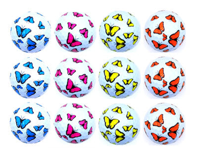 New Novelty Butterfly Mix Golf Balls