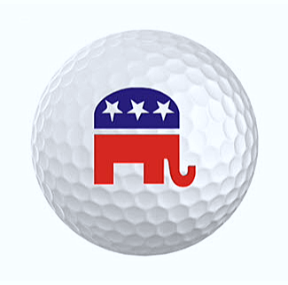 New Novelty Republican Elephant Golf Balls