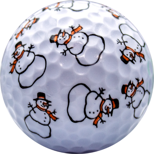 New Novelty Snowmen Golf Balls