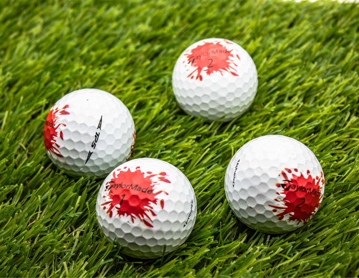 TaylorMade TP5 Blood Splatter Golf Balls