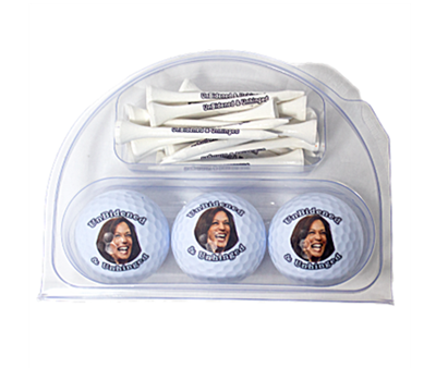 New Novelty UnBidened and Unhinged Golf Balls 3 Ball pack