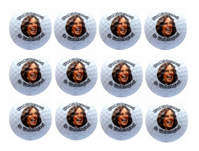 New Novelty UnBidened and Unhinged Golf Balls