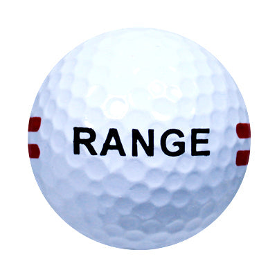 White Range Balls with Red Stripe - 5 dozen and 25 dozen