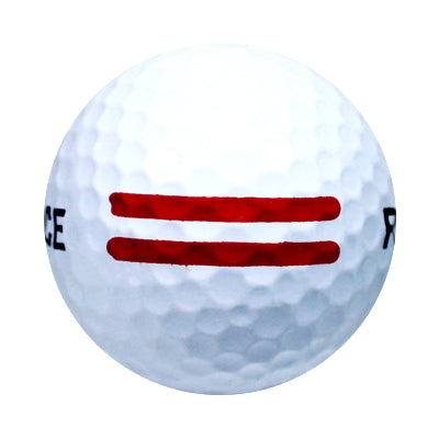 White Range Balls with Red Stripe - 5 dozen and 25 dozen