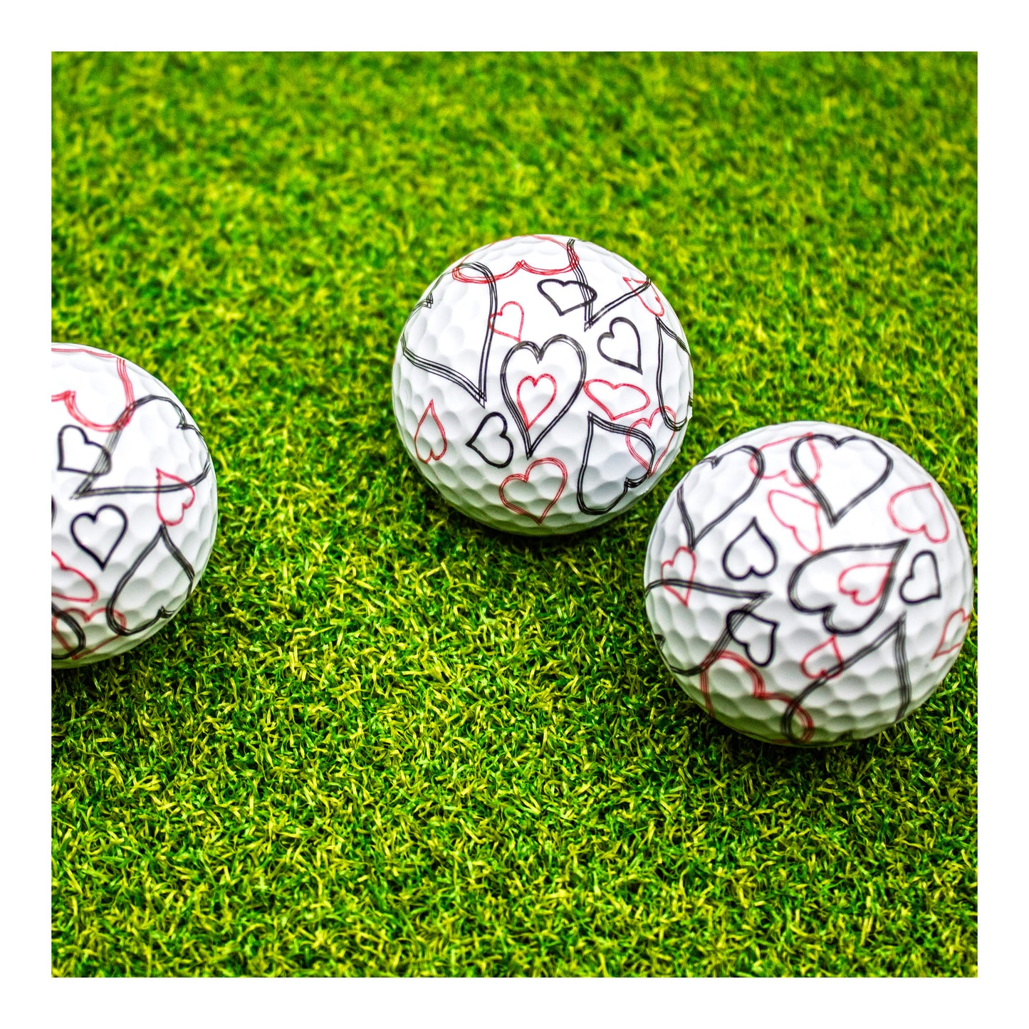 New Novelty Wild Hearts Golf Balls