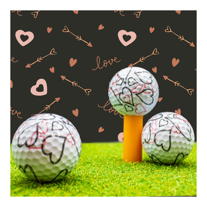 New Novelty Wild Hearts Golf Balls