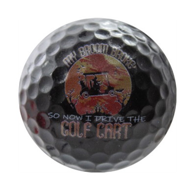 New Novelty Witch's Cart Golf Balls