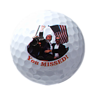 New Novelty Trump - You Missed! Golf Balls