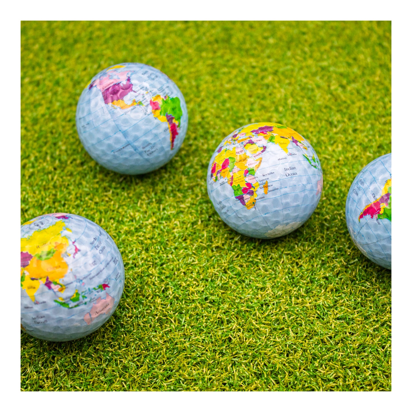 New Novelty Globe Golf Balls