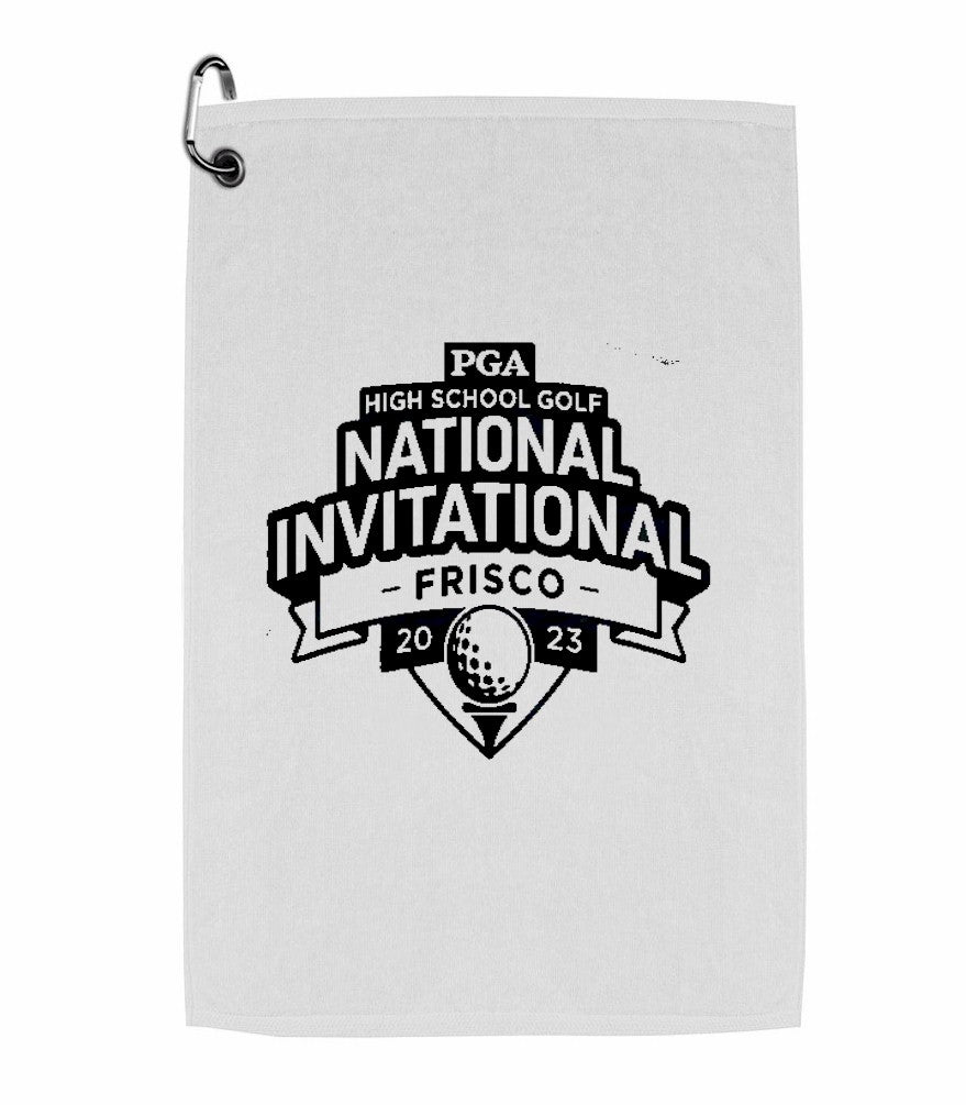 12 Custom Printed Golf Towels 11" x 17"