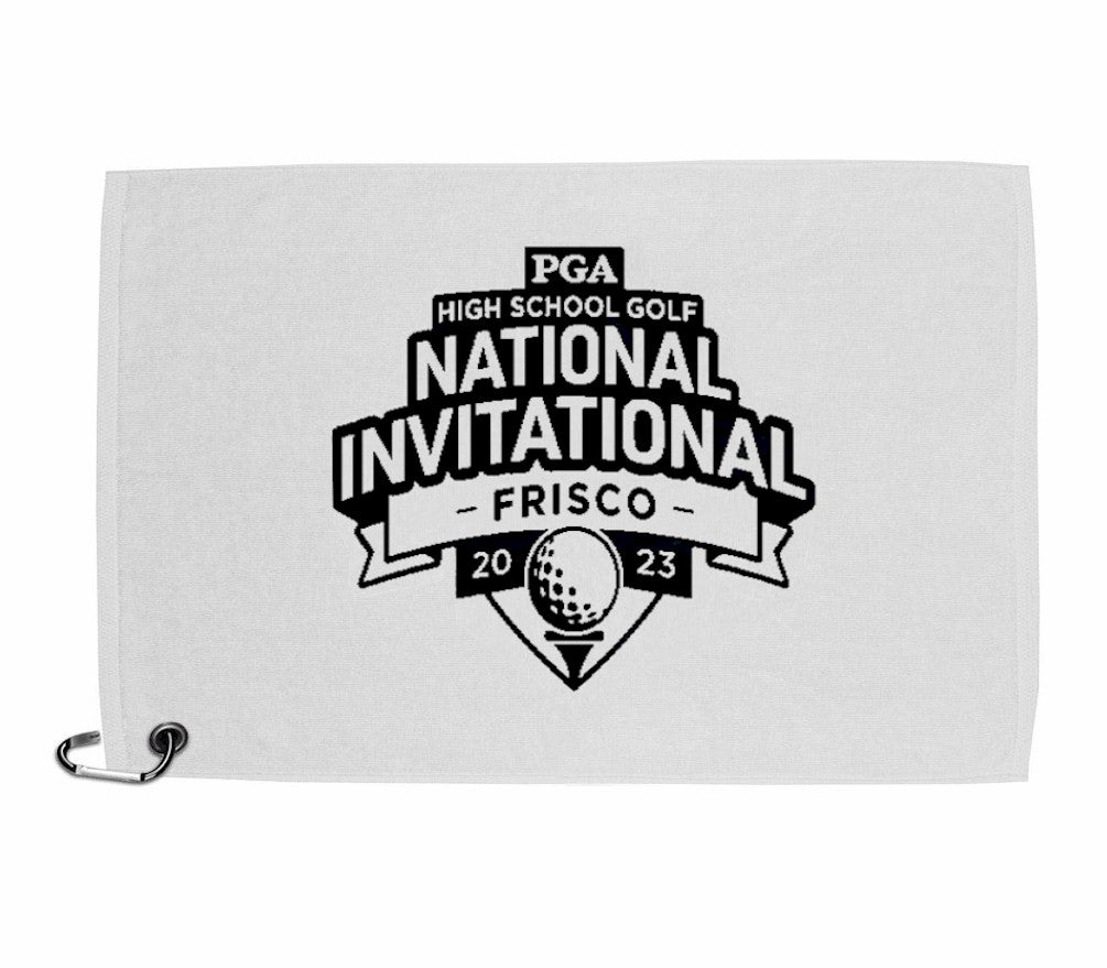 12 Custom Printed Golf Towels 11" x 17"