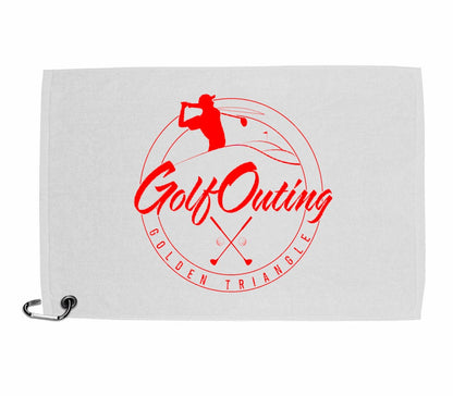 12 Custom Printed Golf Towels 11" x 17"