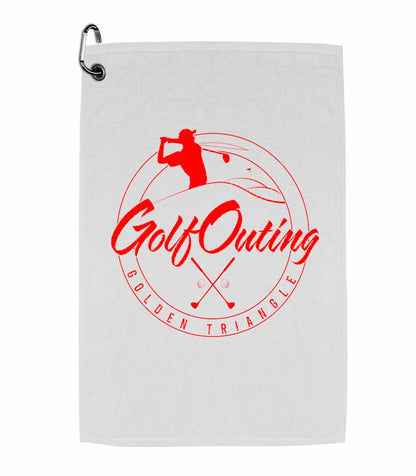 12 Custom Printed Golf Towels 11" x 17"